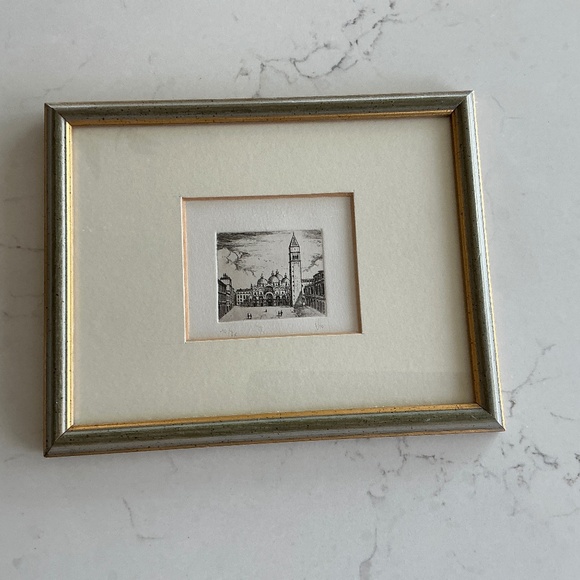 Vintage Artwork Venice Plaza San Marco - Picture 1 of 2